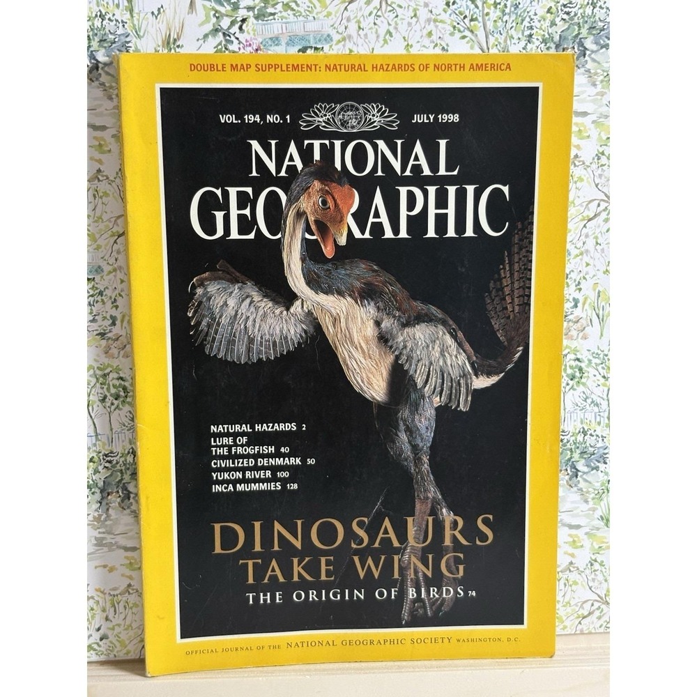 National Geographic Magazine – July 1998 – Dinosaurs Take Wing